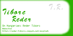tiborc reder business card